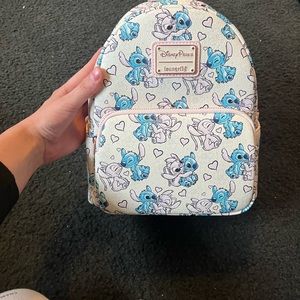 Stitch and angel Mini backpack Disney land backpack